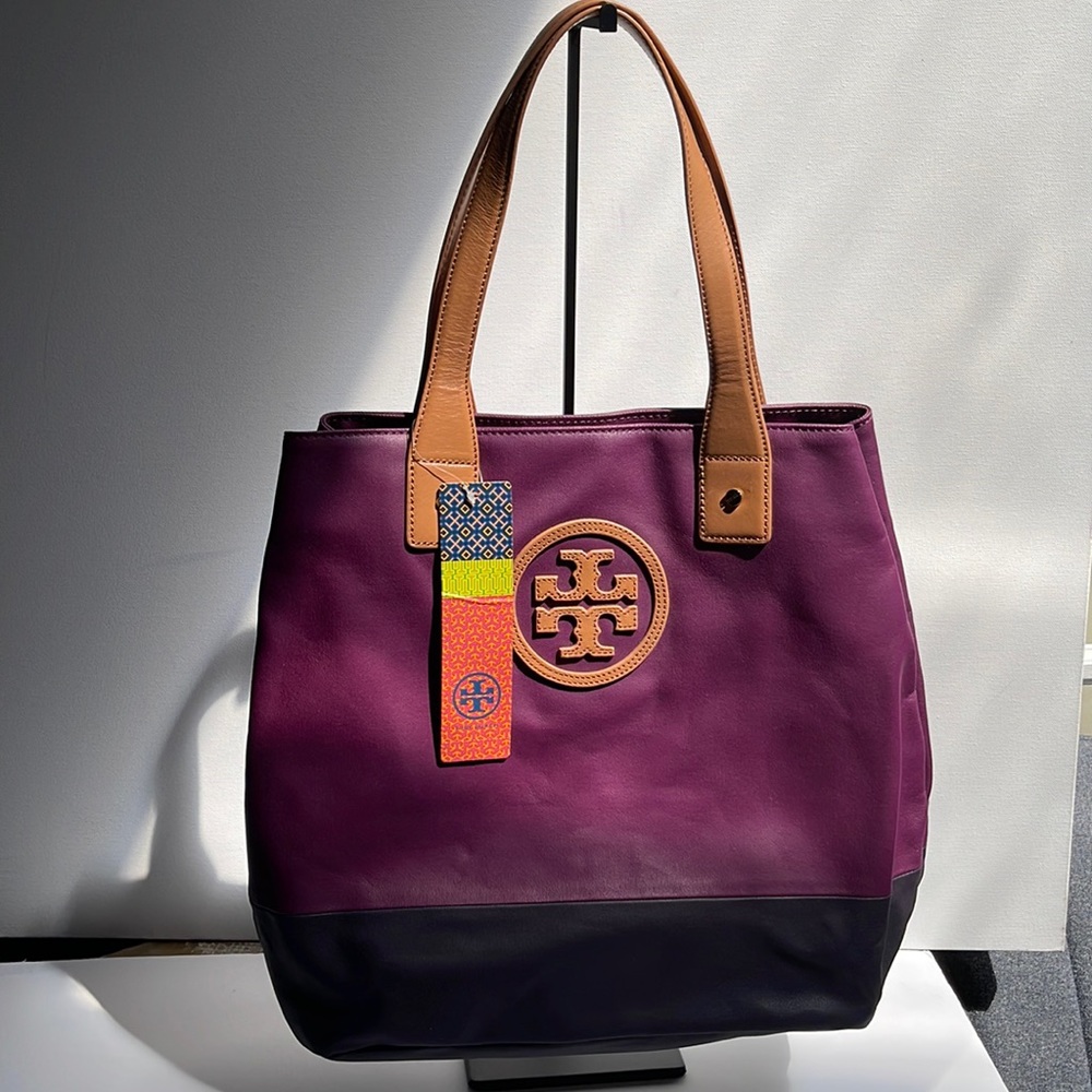 Tory Burch coated canvas tote